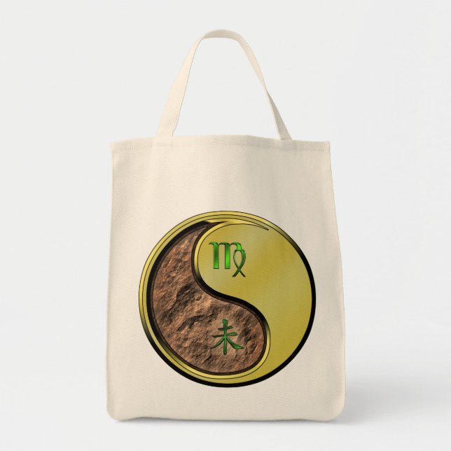 Virgo & Metal Goat Tote Bag (Front)