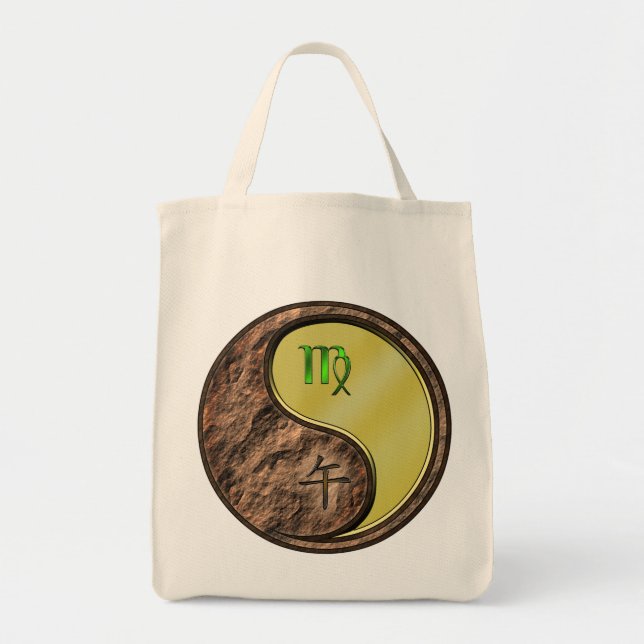 Virgo & Metal Horse Tote Bag (Front)
