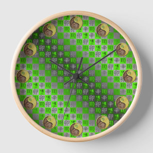 Virgo & Metal Rabbit Clock