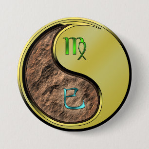 Virgo & Metal Snake 7.5 Cm Round Badge