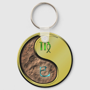 Virgo & Metal Snake Key Ring