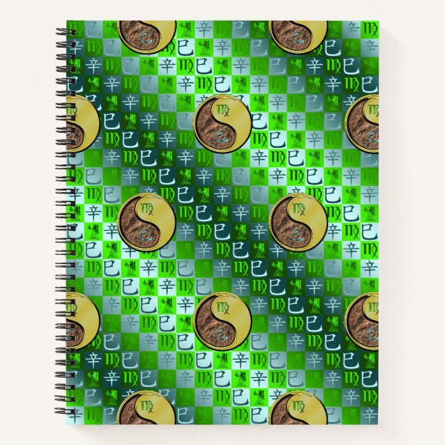 Virgo & Metal Snake Notebook (Front)