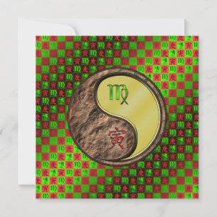 Virgo & Metal Tiger Card