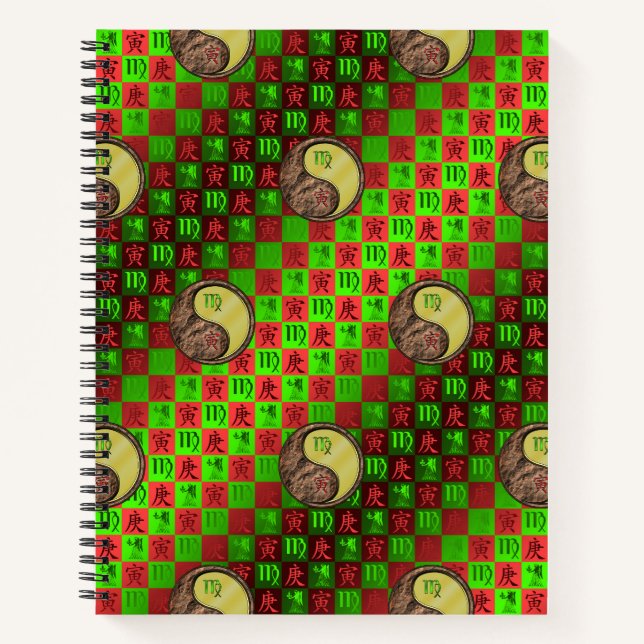 Virgo & Metal Tiger Notebook (Front)