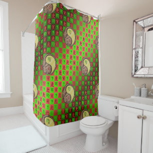 Virgo & Metal Tiger Shower Curtain