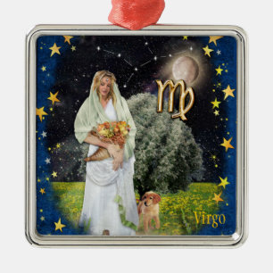 Virgo Metal Tree Decoration