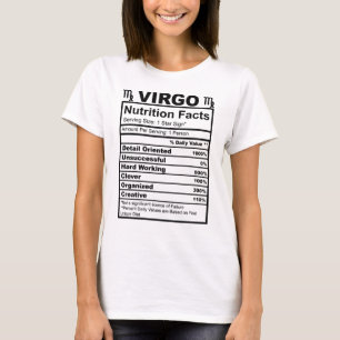 Virgo Nutrition Facts Zodiac Sign Horoscope - Cami T-Shirt