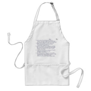 VIRGO ode on apron
