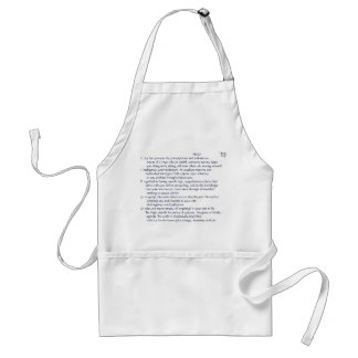 VIRGO ode on apron