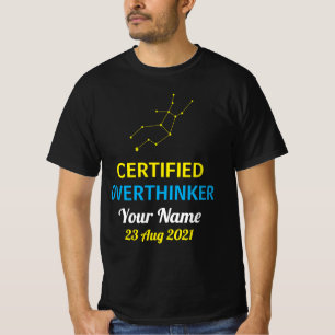 Virgo Overthinker T-Shirt – Personalised Chaos Tee