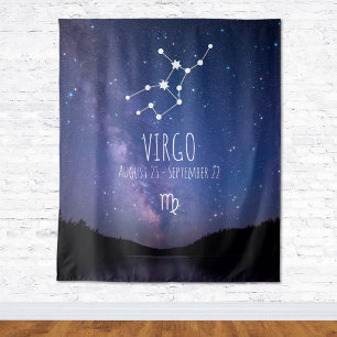 Virgo   Personalised Astrology Tapestry