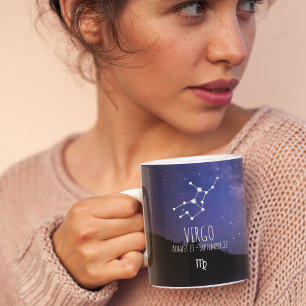 Virgo   Personalised Zodiac Constellation Coffee Mug