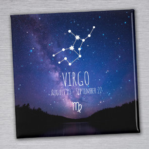 Virgo   Personalised Zodiac Constellation Magnet