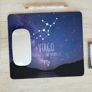 Virgo  Personalised Zodiac Constellation Mouse Pad
