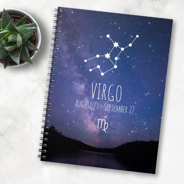 Virgo | Personalised Zodiac Constellation Notebook (Creator Uploaded)