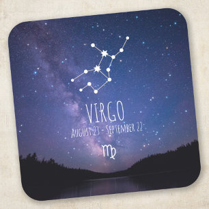 Virgo   Personalized Zodiac Constellation Square Sticker
