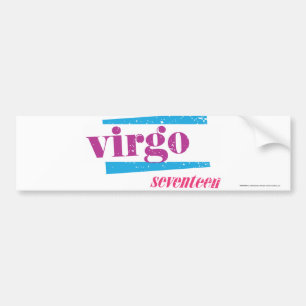 Virgo Purple Bumper Sticker