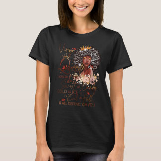Virgo Queen Sweet As Candy Birthday  For Black Wom T-Shirt