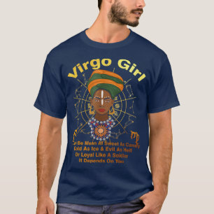 Virgo Queen Sweet As Candy Birthday For Black Wome T-Shirt