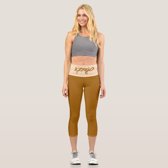 Virgo Reflection Capri Leggings (Front)