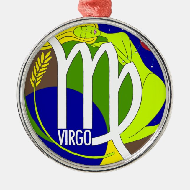 Virgo Round Ornament (Front)