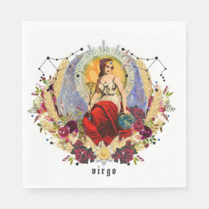 VIRGO September Birthday Zodiac Birthday Party Napkin