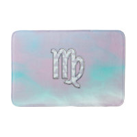 Virgo Sign on Pastels Mother of Pearl Style Print