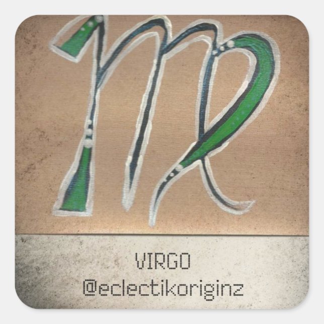Virgo Square Sticker (Front)