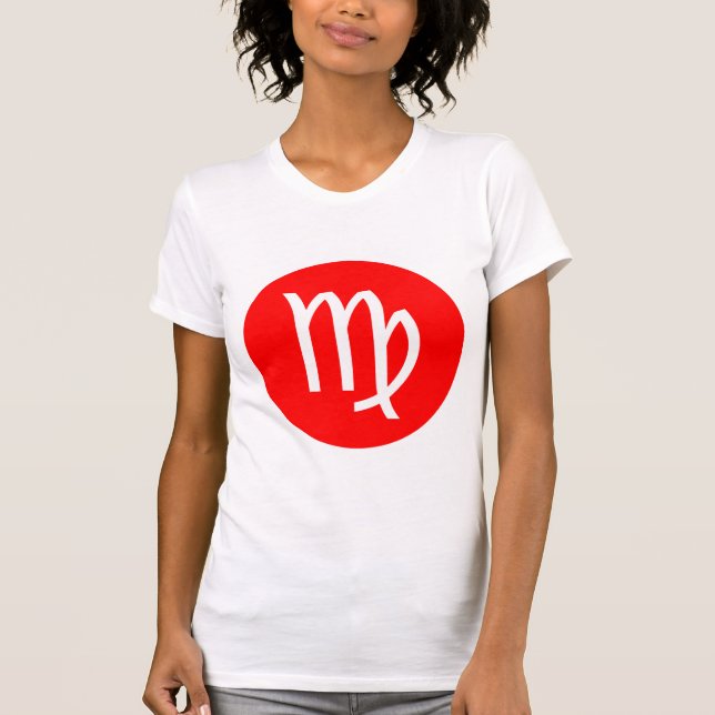 Virgo Symbol - Customised - Customised T-Shirt (Front)
