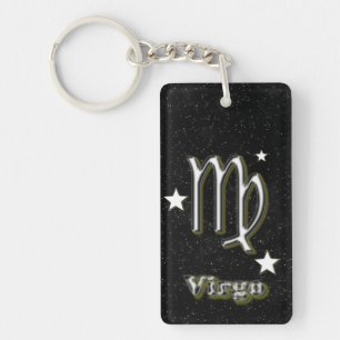 Virgo symbol key ring