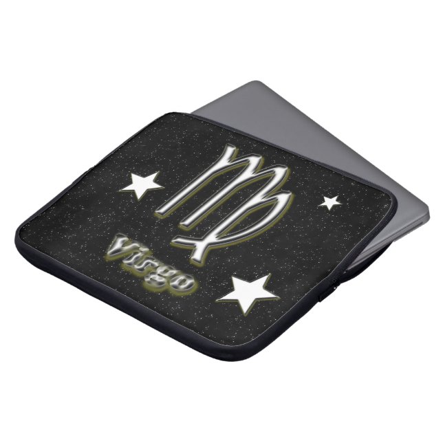 Virgo symbol laptop sleeve (Front Top)