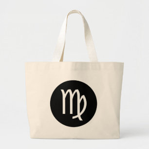 Virgo Symbol Large Tote Bag