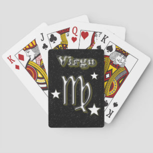 Virgo symbol playing cards