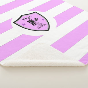 Virgo symbol sherpa blanket
