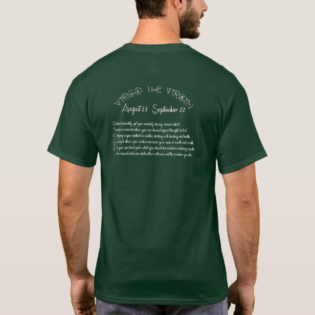Virgo T-Shirt – Deep Forest (Back)