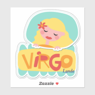 Virgo the Maiden Zodiac Contour