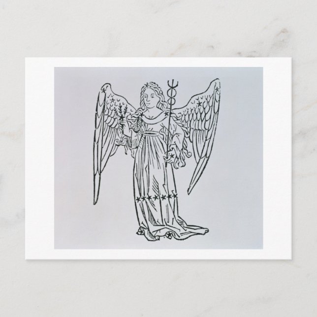 Virgo (the Virgin) an illustration from the 'Poeti Postcard (Front)
