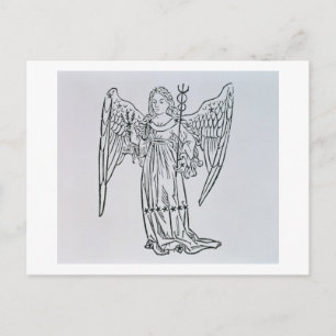 Virgo (the Virgin) an illustration from the 'Poeti Postcard