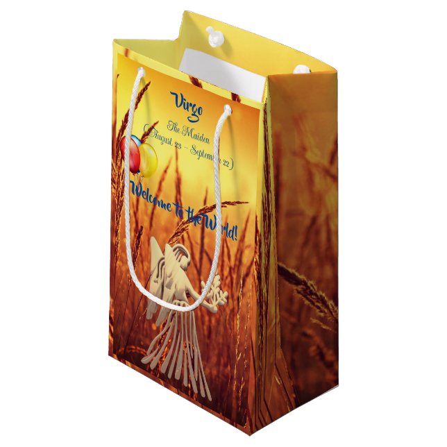 Virgo - The Virgin Baby (Aug 23 – Sept 22)  Small Gift Bag (Front Angled)