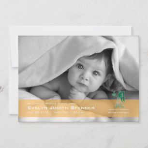 Virgo the Virgin Photo Birth Announcement Card