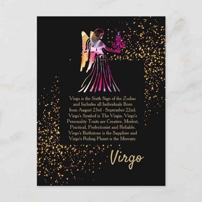 Virgo the Virgin Postcard (Front)