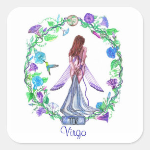 Virgo ~ The Virgin Square Sticker