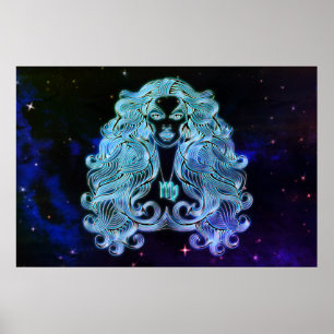 virgo the virgin zodiac poster