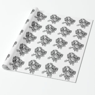 Virgo The Virgin Zodiac Wrapping Paper
