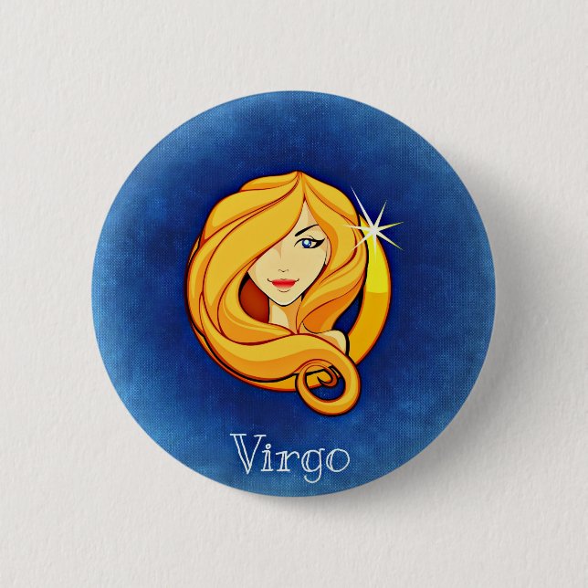 Virgo, Vergine 6 Cm Round Badge (Front)