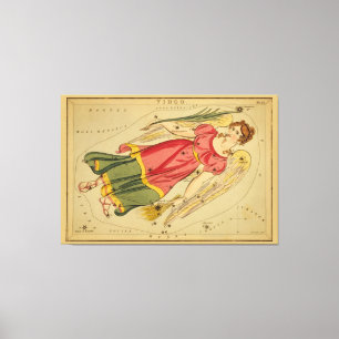 Virgo - Vintage Sign of the Zodiac Image