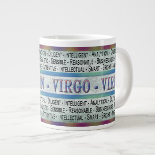 VIRGO- VIRGIN - COFFEE/SOUP/JUMBO MUG - TEXT