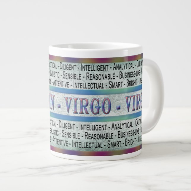 VIRGO- VIRGIN - COFFEE/SOUP/JUMBO MUG - TEXT (Front Right)