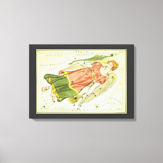 Virgo Virgin Vintage Constellation Urania's Mirror Canvas Print