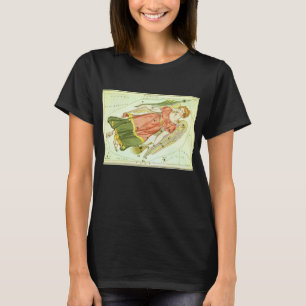 Virgo Virgin Vintage Constellation Urania's Mirror T-Shirt